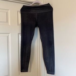 Lululemon Foil High Rise Wunder Under Tight 28” Full Length Black Size 10